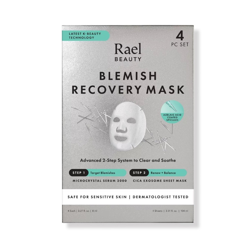NEW Rael Beauty Blemish Recovery 4 pack Mask Set